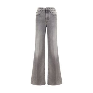 Jacob Cohen Gray Cotton Flared Women's Jeans
